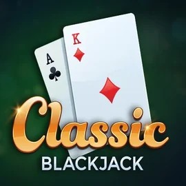 Classic Blackjack online game logo by Red Tiger Gaming on hugo-casinos.es