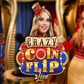 Try Crazy Coin Flip slot by Evolution on hugo-casinos.es – logo image