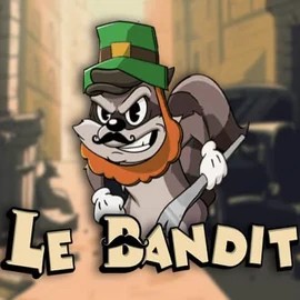 Le Bandit slot logo by Hacksaw Gaming at Hugo Casino