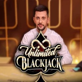 Unlimited Blackjack slot visual from Ezugi available on hugo-casinos.es